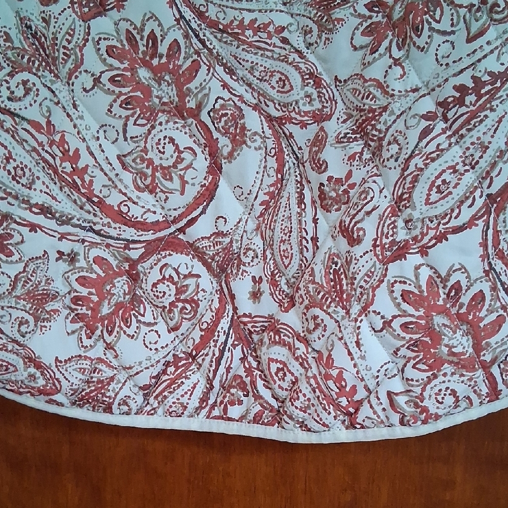 Coldwater Creek Red and Cream Vest - Picture 8 of 8